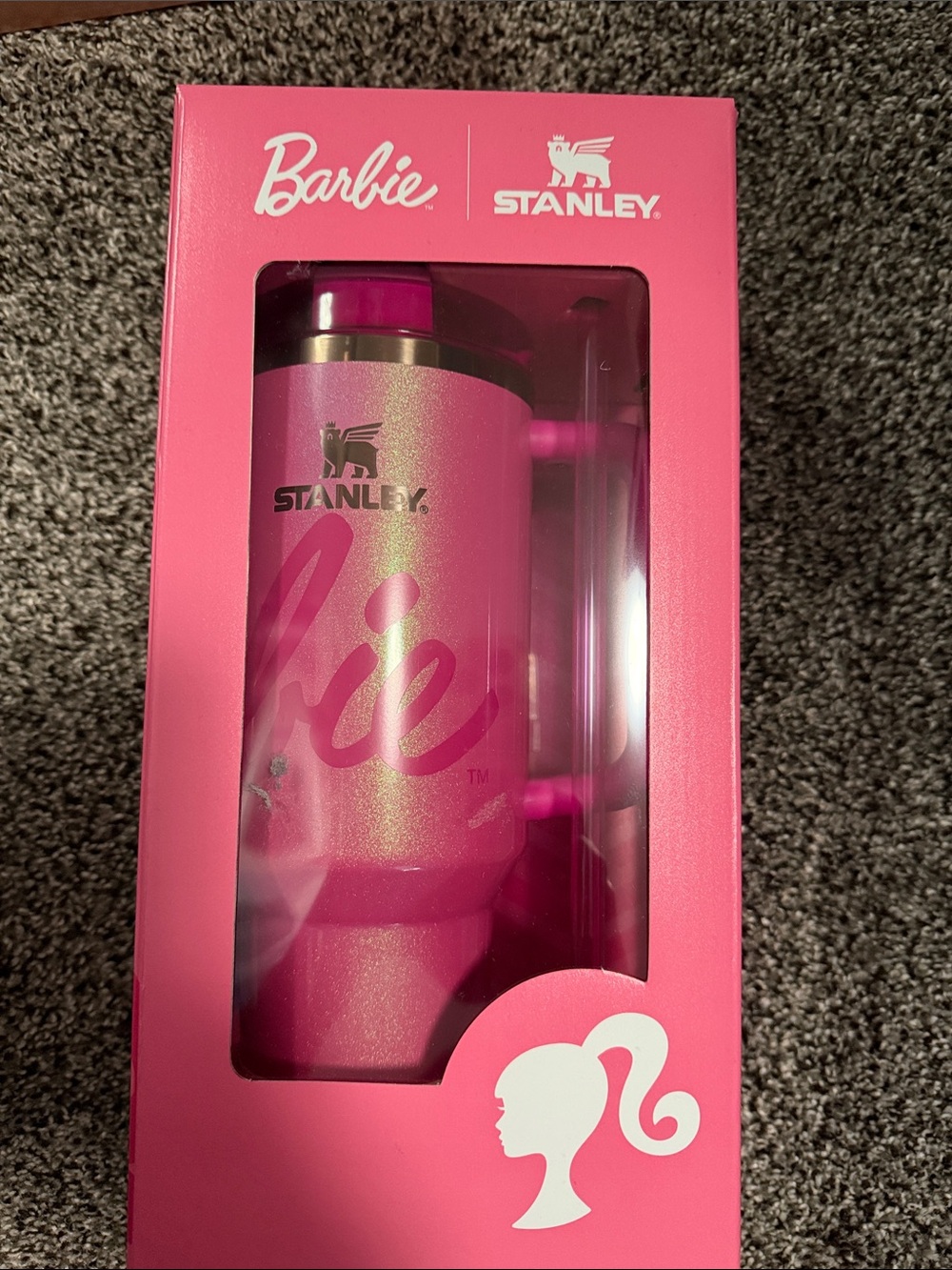 Stanley x Barbie 40 Oz Shimmer Pink Insulated Tumbler